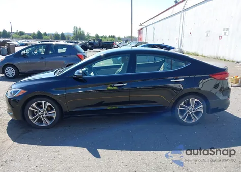 2017 Hyundai Elantra Limited from USA, damaged, VIN 5NPD84LF4HH062453